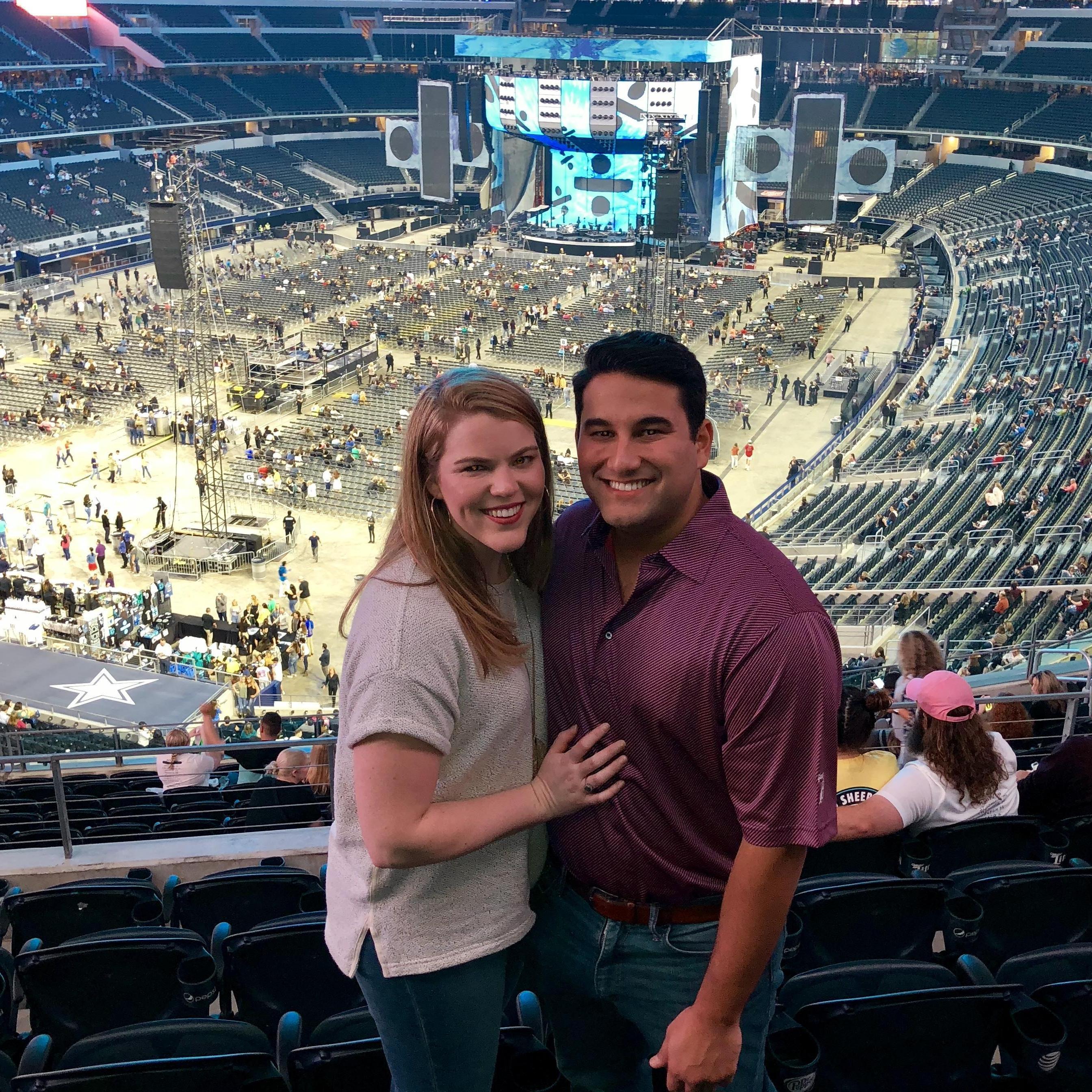 Celebrating our 26th birthdays at the Ed Sheeran concert!