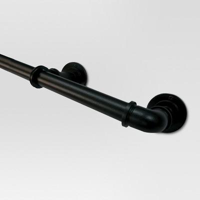 Drapery Rod 120"-170" French Orb Black - Threshold™