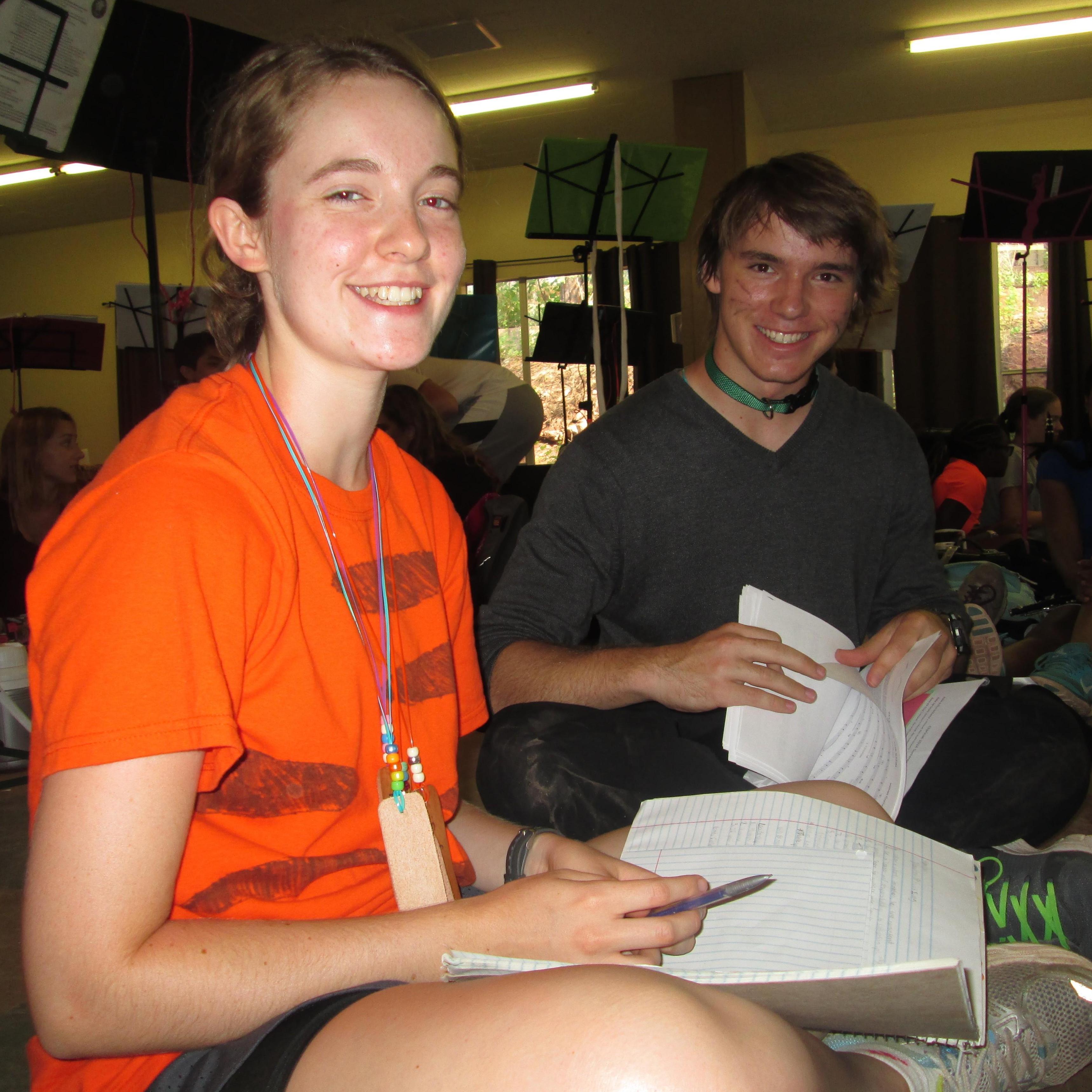 Band Camp 2014 
Today's spirit day theme was "Cats" if you're wondering why Grant is wearing a collar!! :P