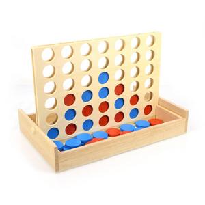 3 years and up - AMGlobal 4 in a Row. Four in a Row Wooden Game, Line Up 4, Classic Family Toy, Board Game For Kids and Family For Fun