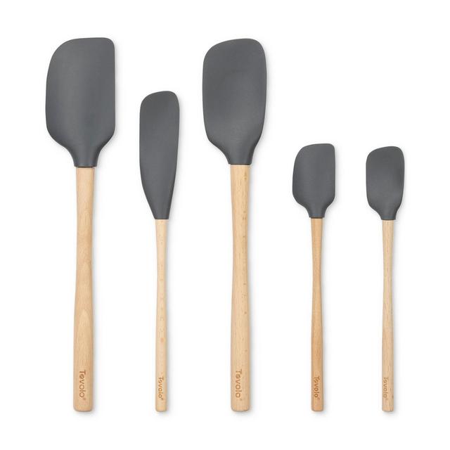 Tovolo 5-Pc. Flex-Core Wood-Handle Kitchen Spatula Set