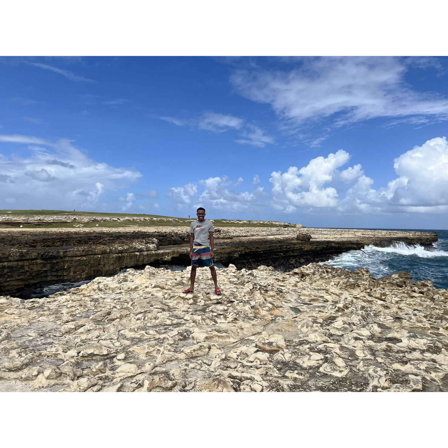 Jervon´s first visit to Antigua - Devil´s Bridge