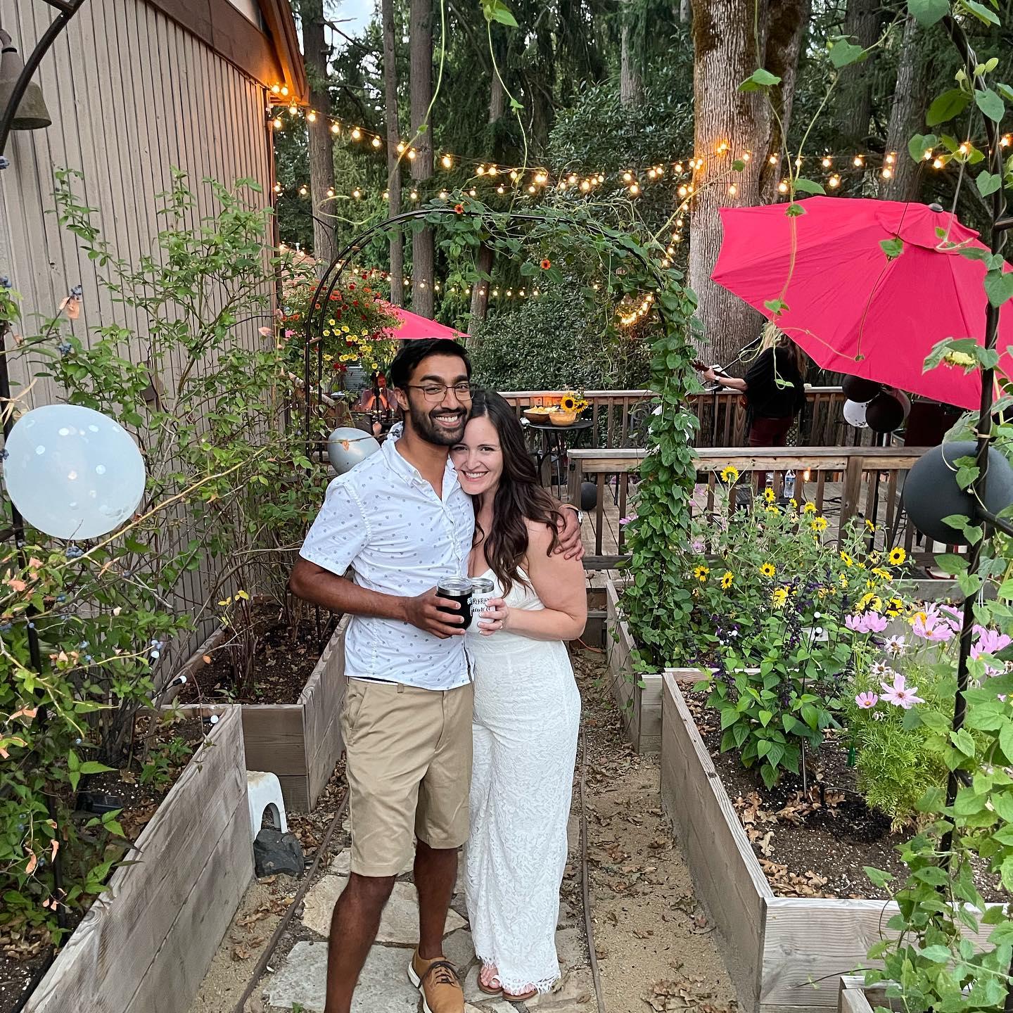 Our beautiful engagement party, where our families finally got to meet.