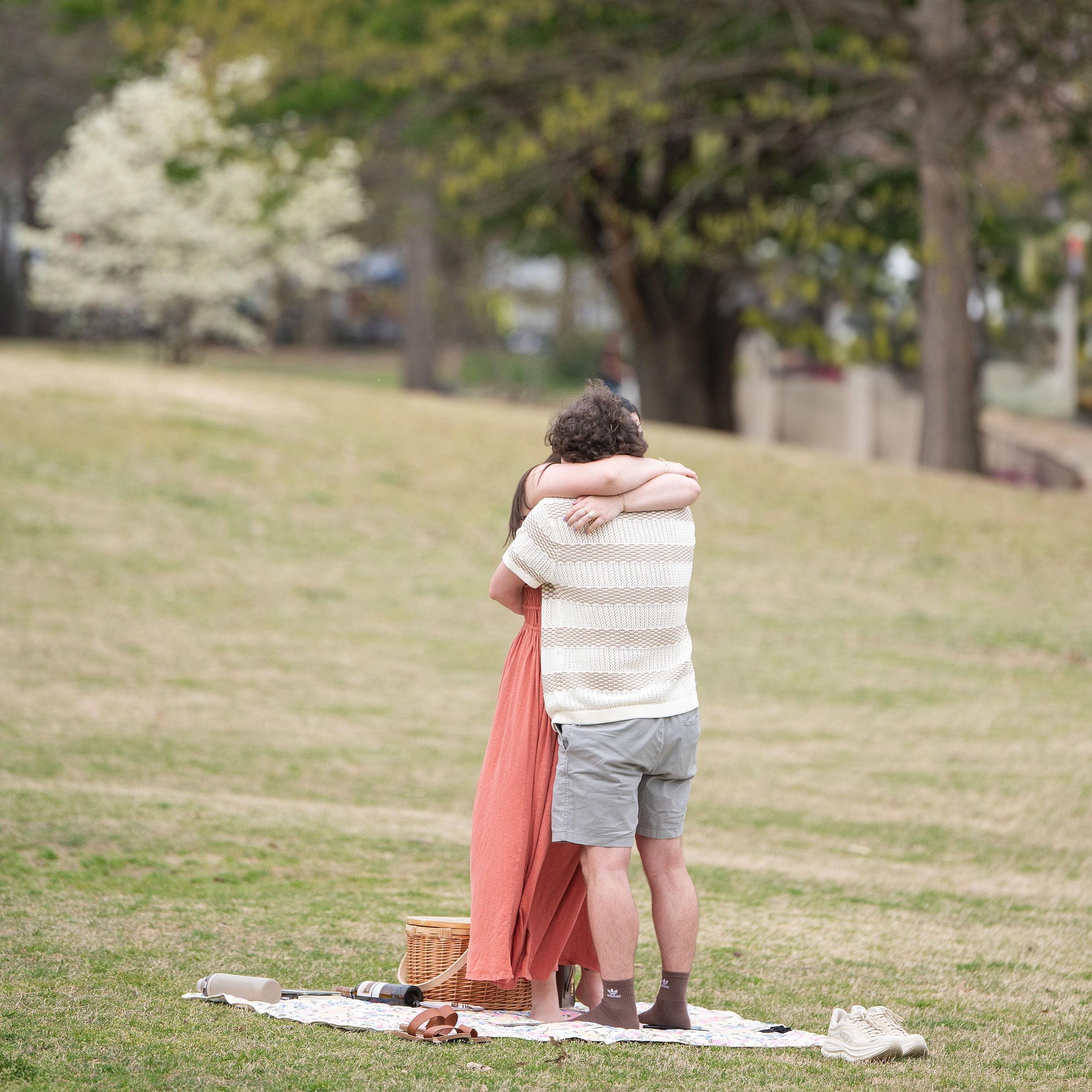 First moments as an engaged couple!