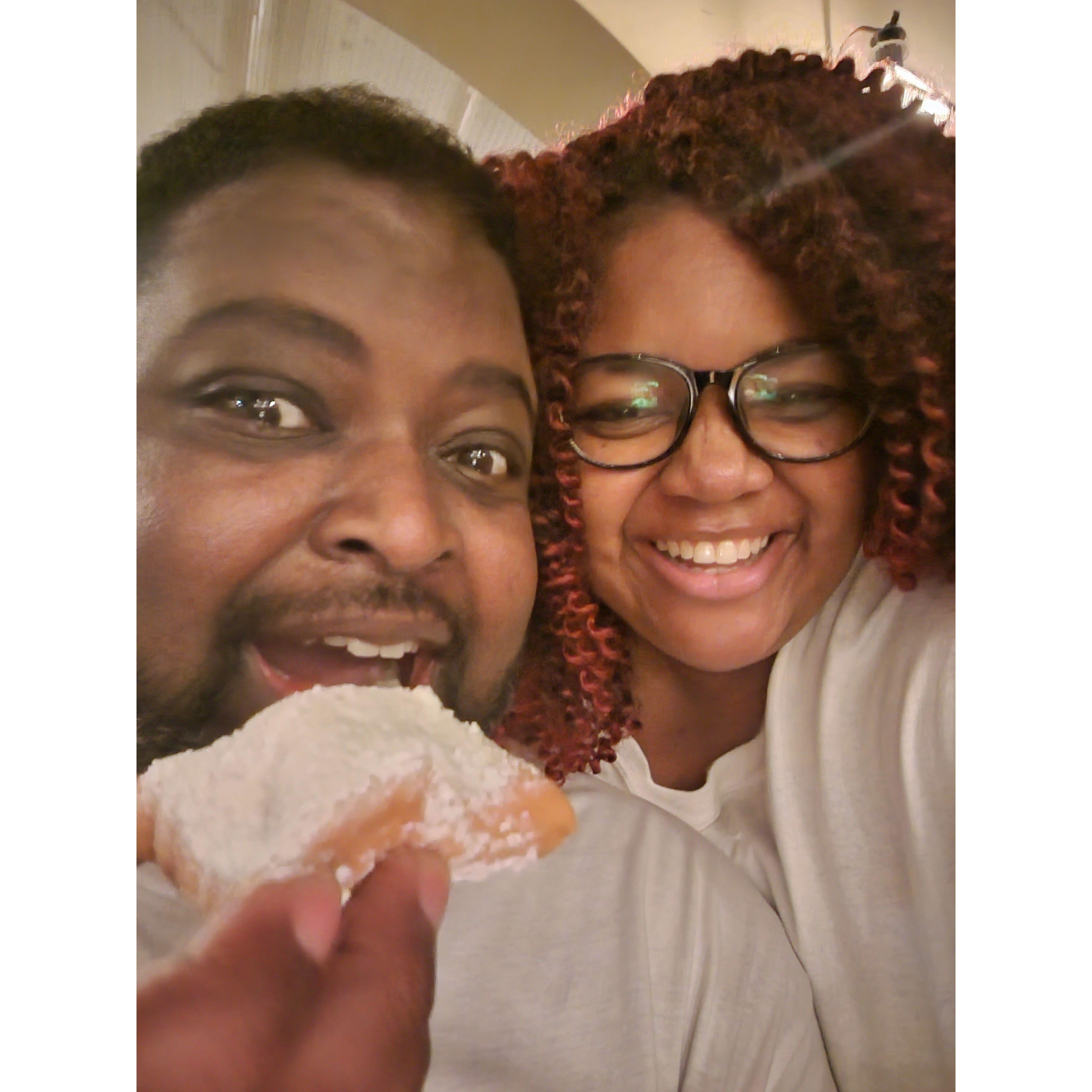 One night in Nola! We only came for the beignets....