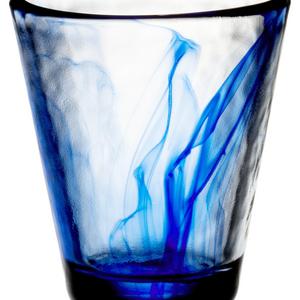 Bormioli Rocco Murano 9-Ounce Cobalt Blue Beverage Glass, Set of 4