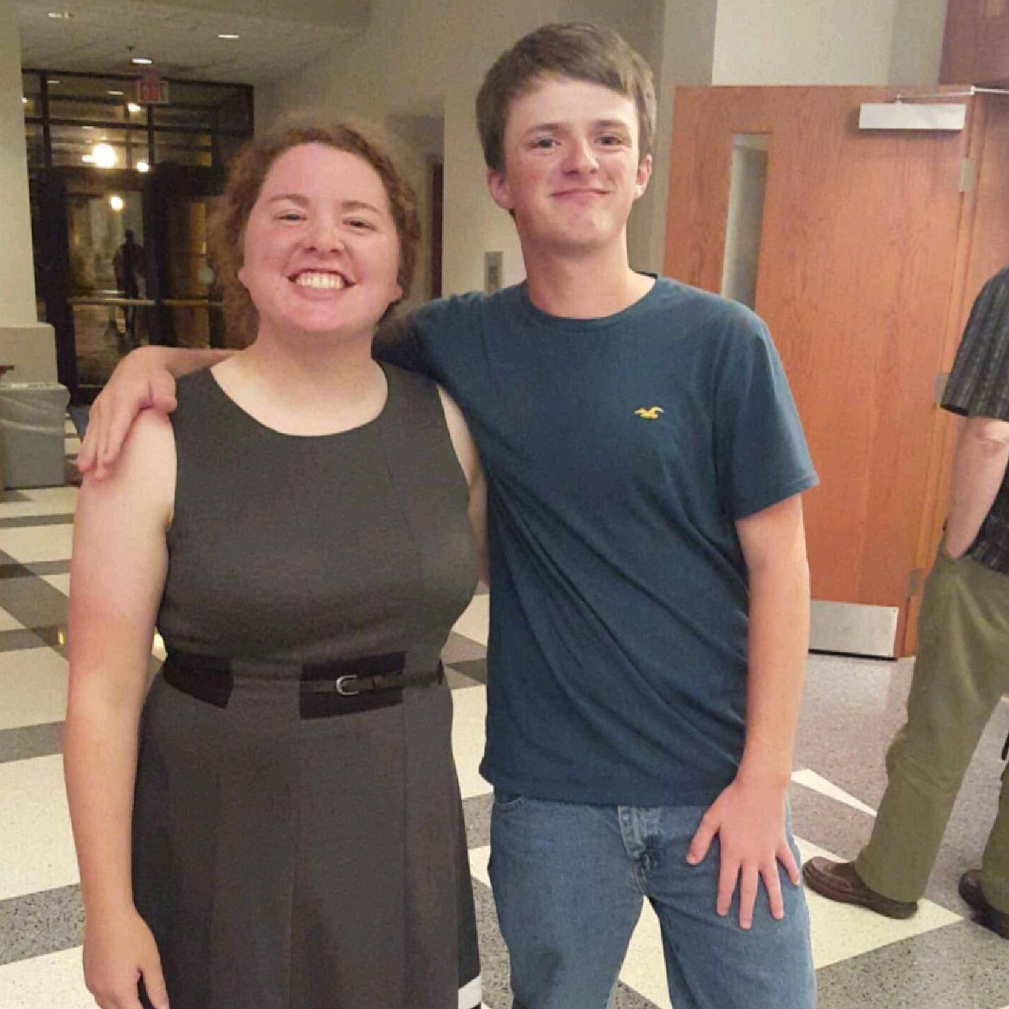 Our very first photo together! Pre-dating and full of awkward 😂