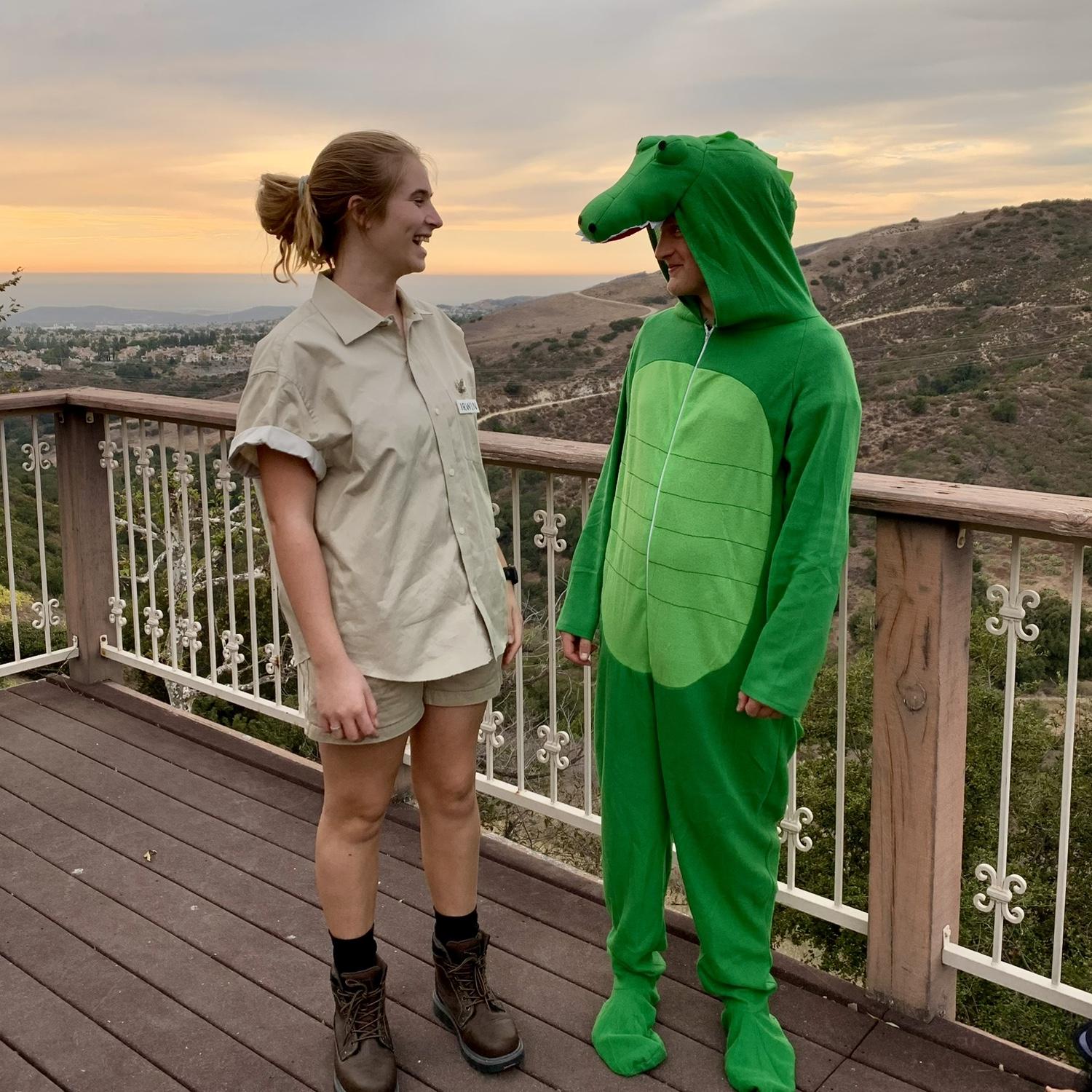 October 31, 2020 - Steve Irwin and a crocodile for Halloween