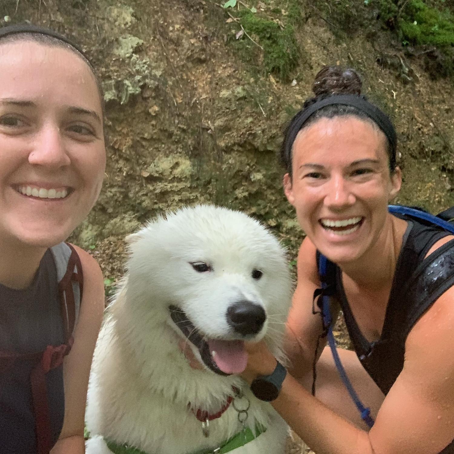 Always getting caught in the rain on hikes!