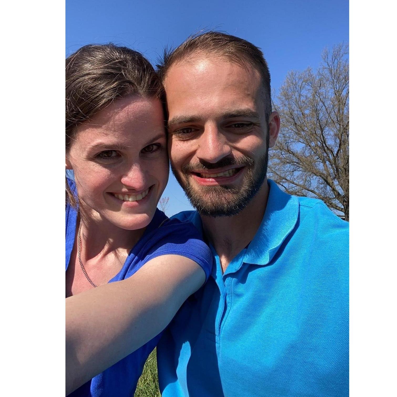 First date: Clementine's at the Meadows and Our Lady's Cemetery to visit our Goddaughter Esther Sue Evers - April 3, 2021 (4-3-21)