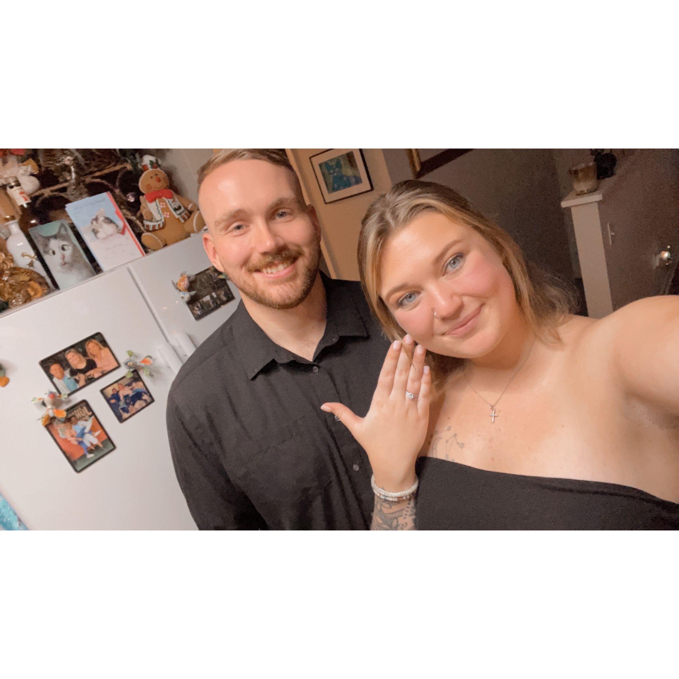 The night we got engaged!!!! 12.31.2024