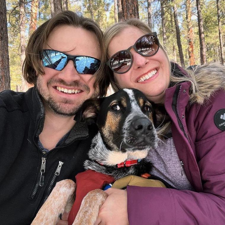 Family photo in Flagstaff, AZ