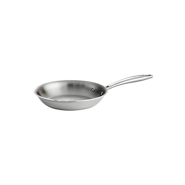 Tramontina 80116/004DS Gourmet Stainless Steel Induction-Ready Tri-Ply Clad Fry Pan, 8 Inch, Made in Brazil