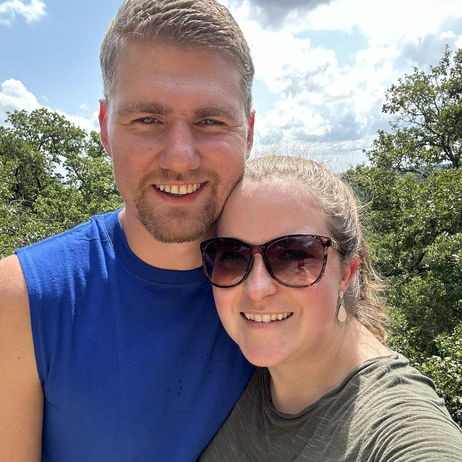 One of many hikes together