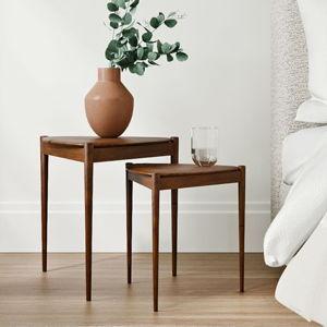 Retro Tripod Nesting Side Tables (18.5"–22.5") - Set of 2