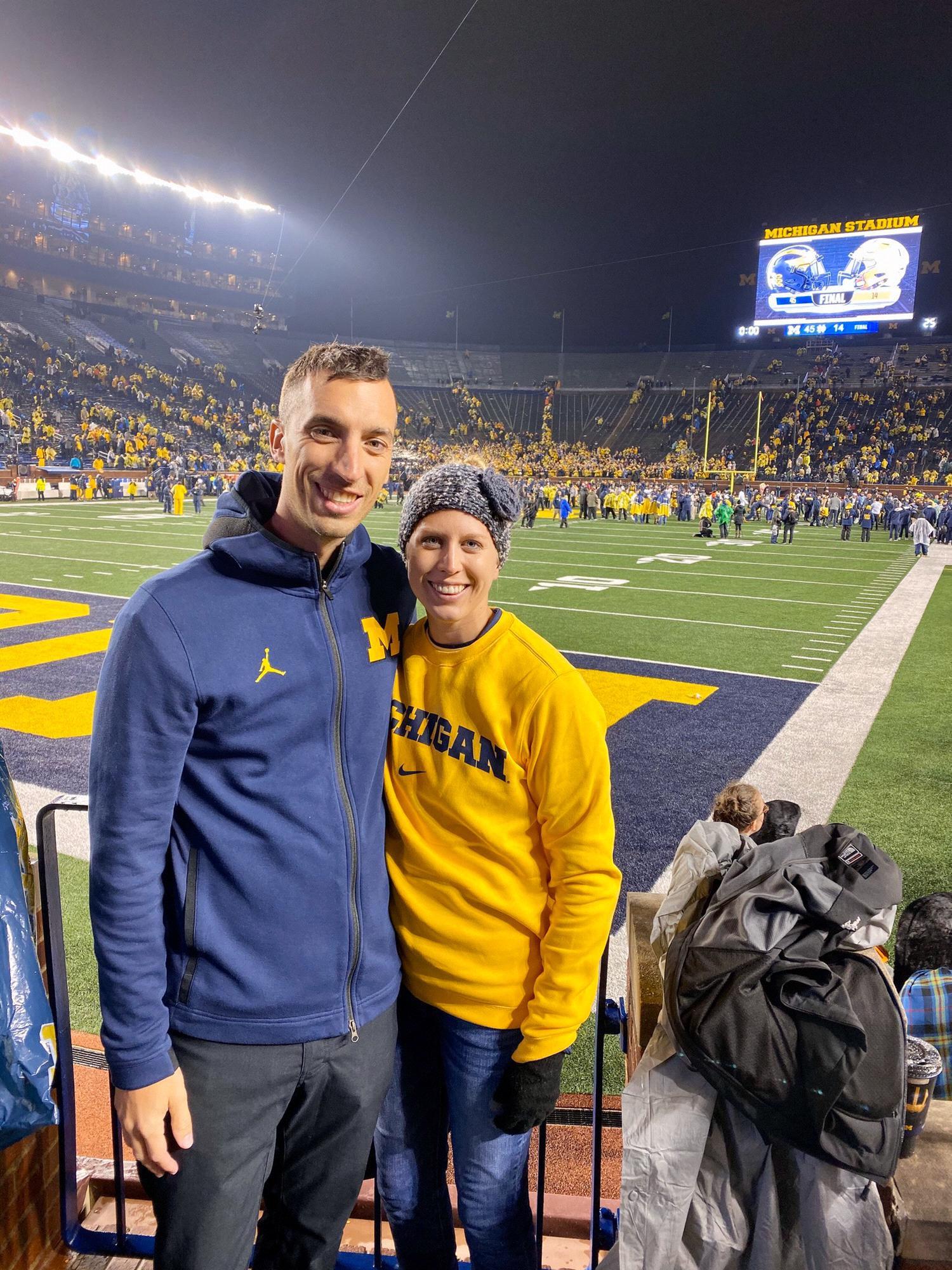 The Big House - Scott surprised Chelsea with tickets to the game vs Notre Dame
