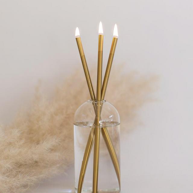 Gold Wylie Set Everlasting Candle