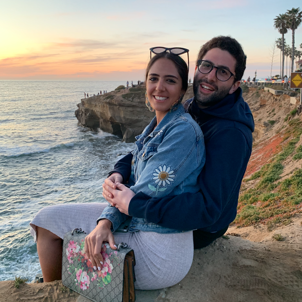 Sunset in San Diego before Pierre met Alisar's friends for the first time!