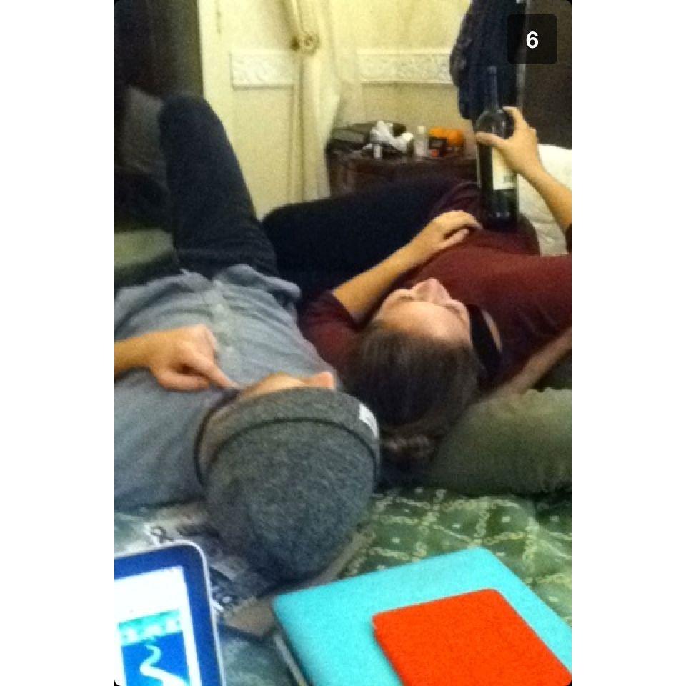 2014 - Florence, Italy. Thighs touching. Wine bottle in hand. Flirting hard. Little did these kids know...