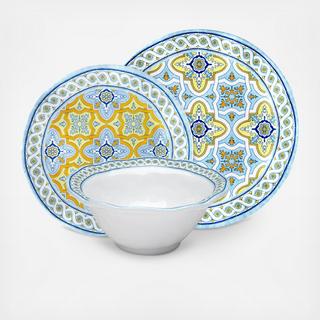 Fontainebleau 12-Piece Melamine Dinnerware Set, Service for 4