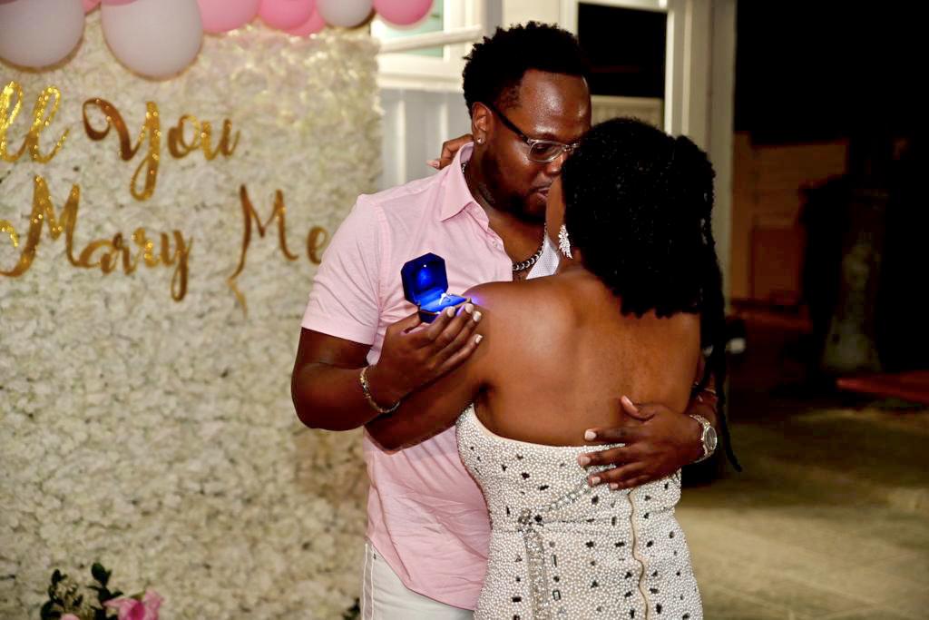 When Marvin popped the question in Aruba on Sharifa’s birthday! Feb 20th 2022!