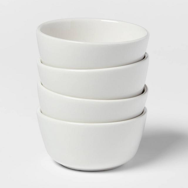 8oz 4pk Stoneware Avesta Bowls White - Project 62™