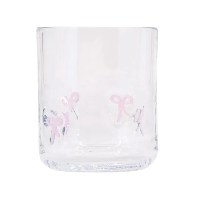 Madison Home 16 fl oz Icon Glass Tumbler Pink Bows