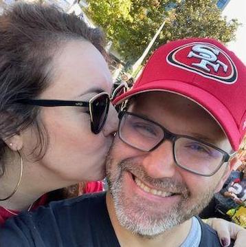 Hanging with our other traveling Niner fans pre-game