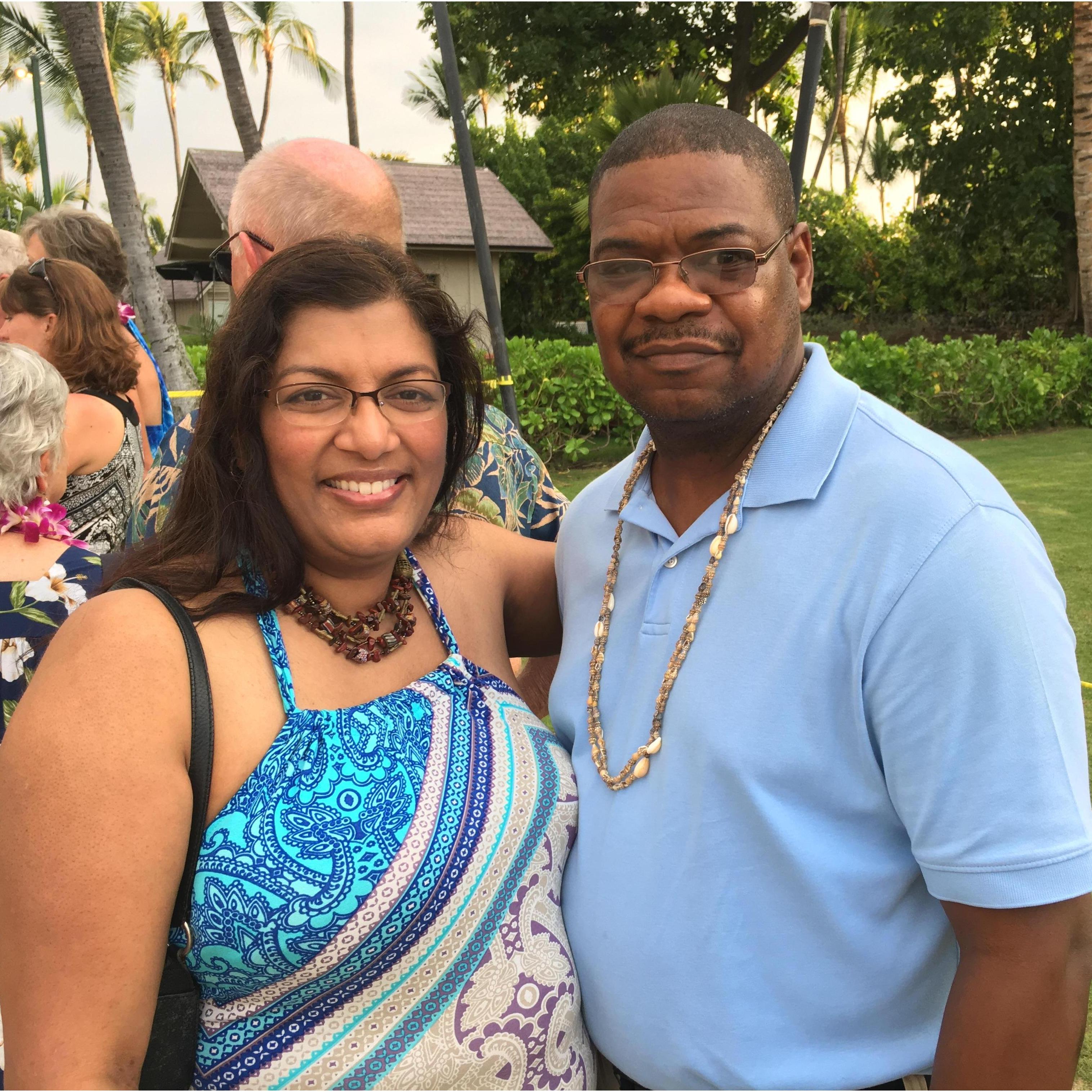 Celebrating on the Big Island of Hawaii.