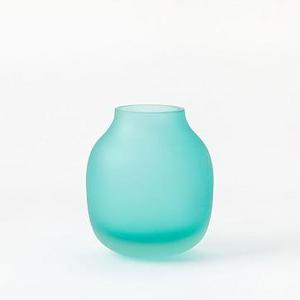 Sea Glass Vase, Bottle Bud, 4.5", Sea Glass Green