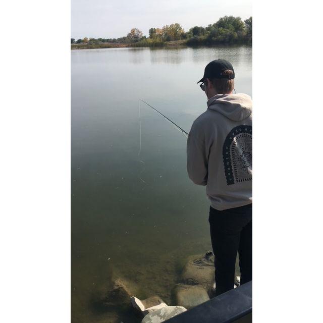 This photo was taken while Cale was fishing in Billings. He loves to fish!