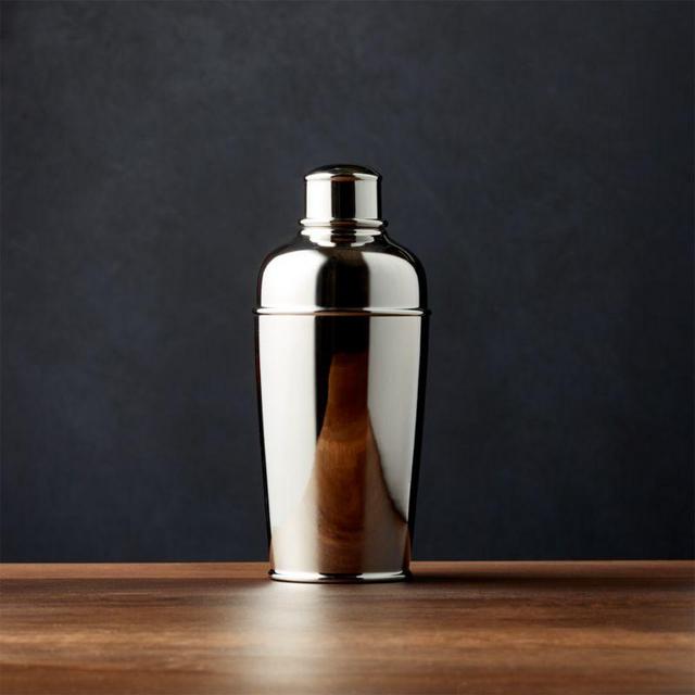 Crate and Barrel Easton Stainless Steel Mini Cocktail Shaker