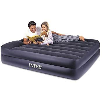 Intex Comfort Plush Mid Rise Dura-Beam Airbed with Internal Electric Pump, Bed Height 13"