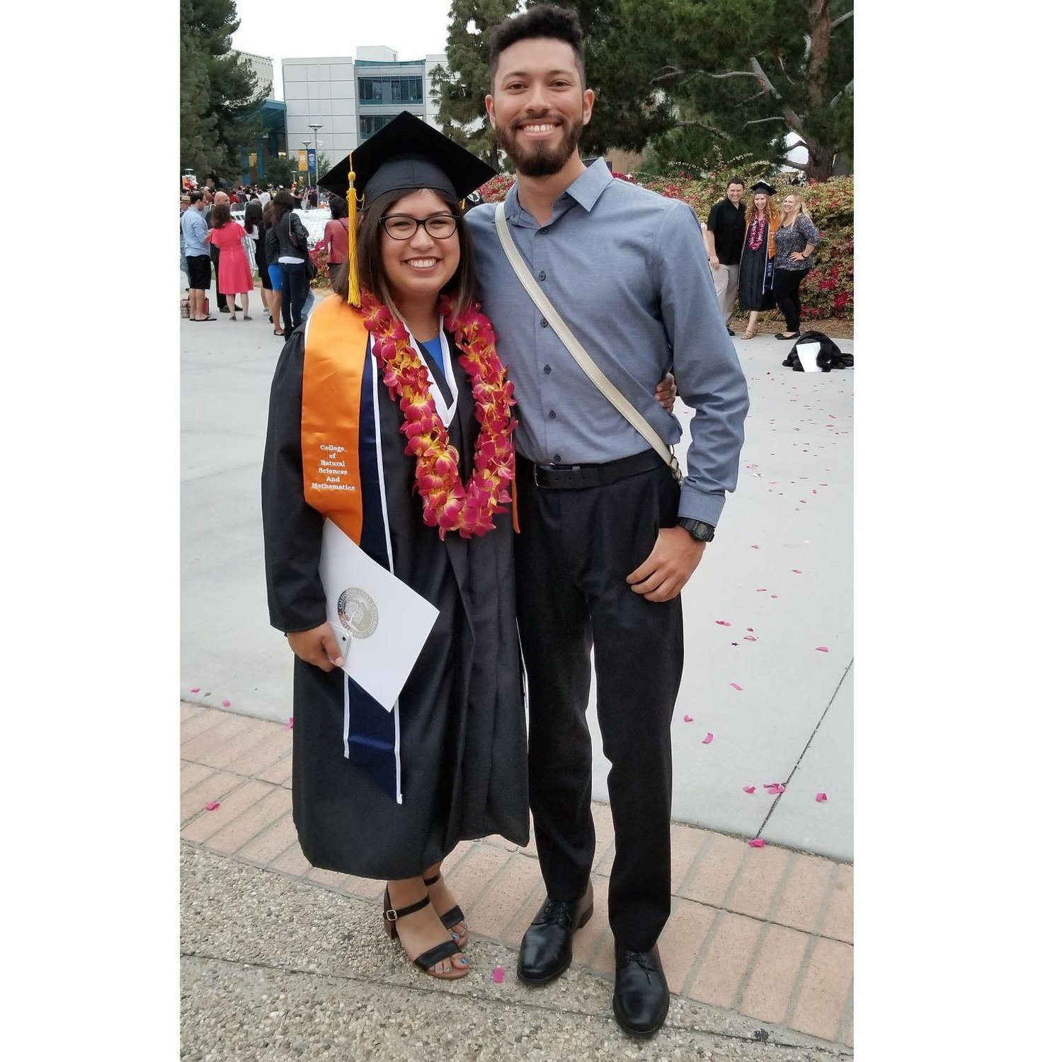 May 2018: Christian came down from his internship in Oregon for Maddie's graduation from CSUF.