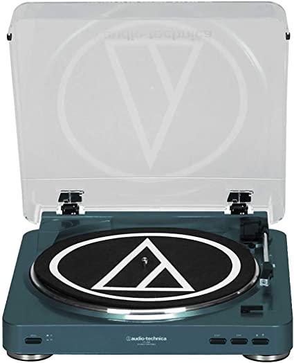 Audio-Technica AT-LP60 Fully Automatic Belt-Drive Stereo Turntable, Navy