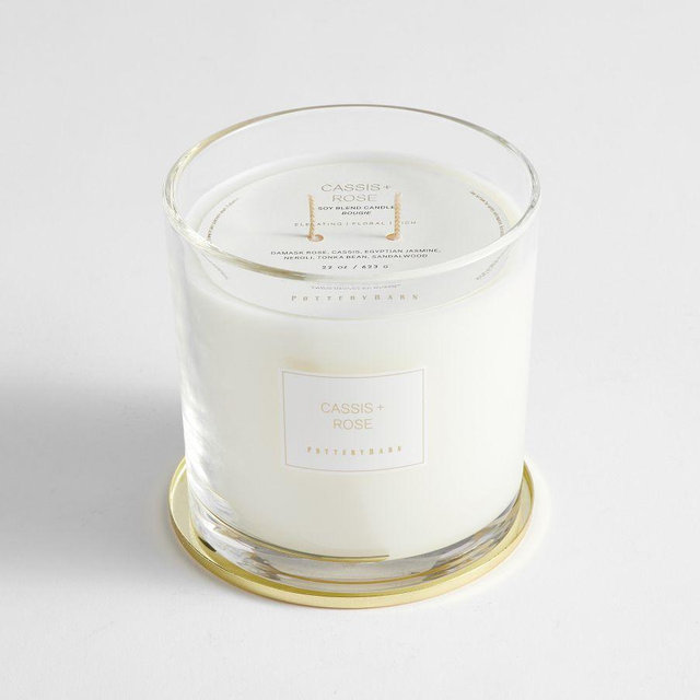 Signature Scented Candle, Cassis & Rose, Large, 22 oz