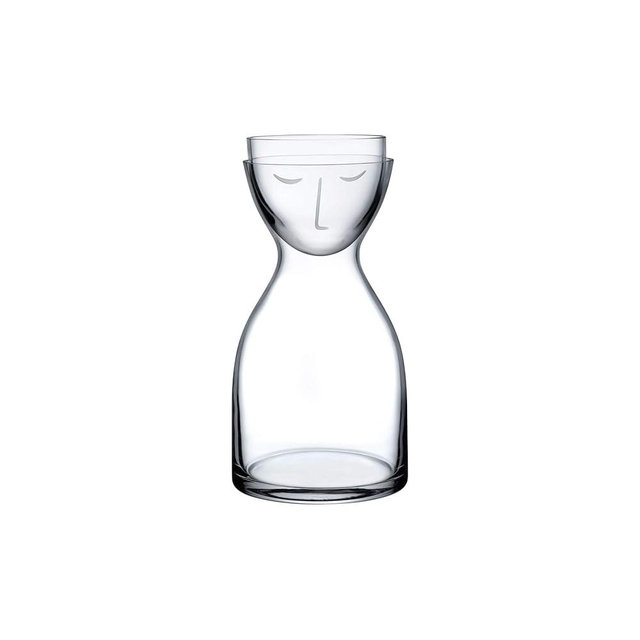 NUDE Glass Mr. & Mrs. Night Set Water Carafe Clear (850ml)