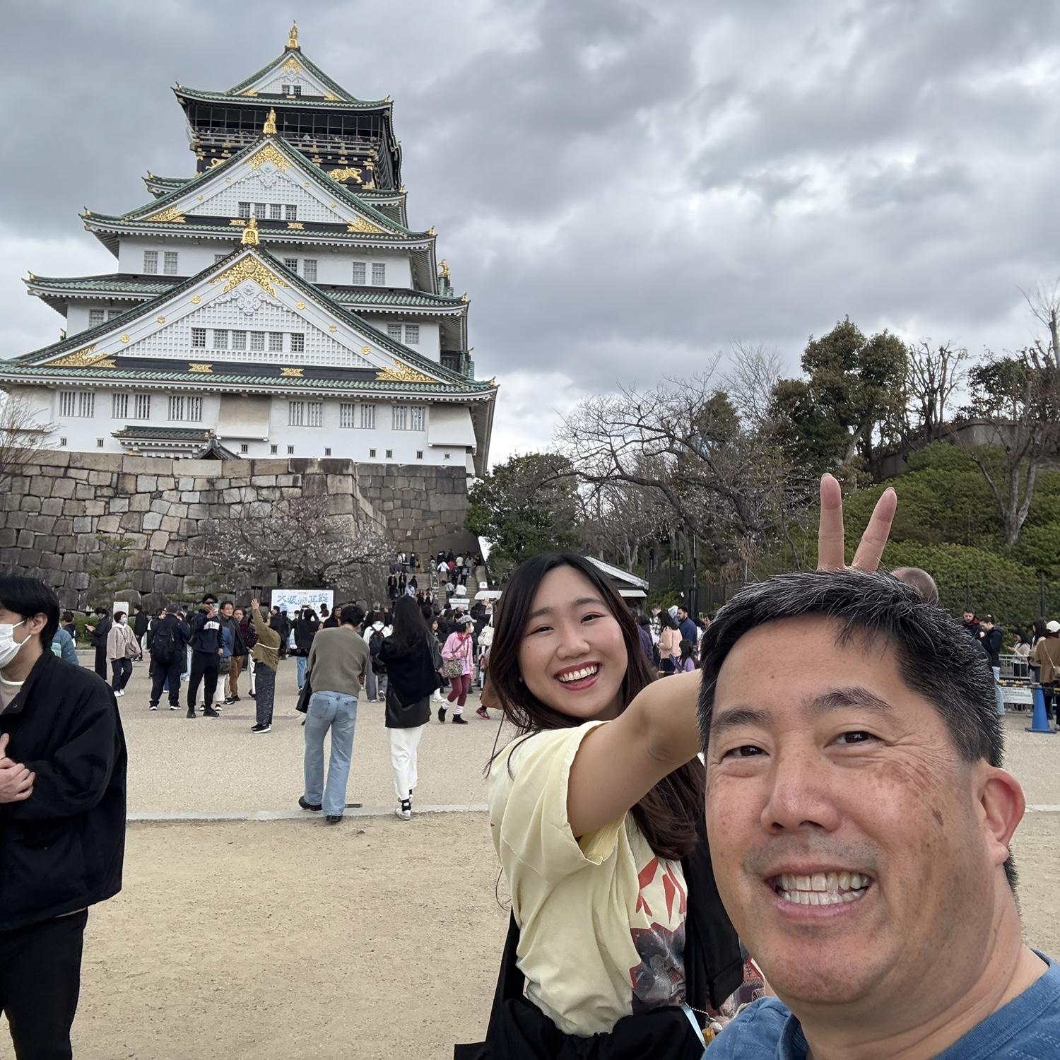 Osaka Castle in Osaka, Japan (March 30, 2025)