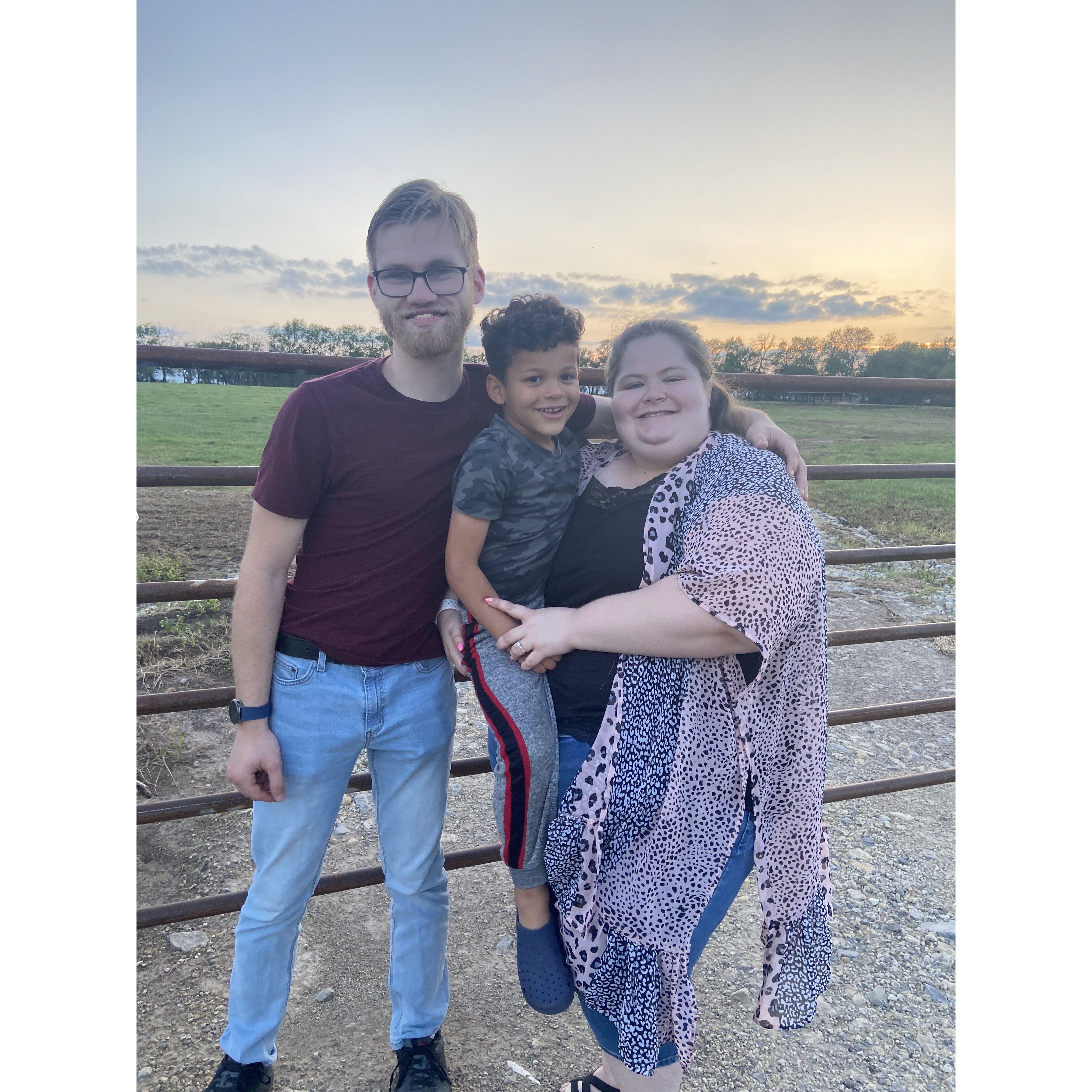 Kameran was there to greet us after we got engaged