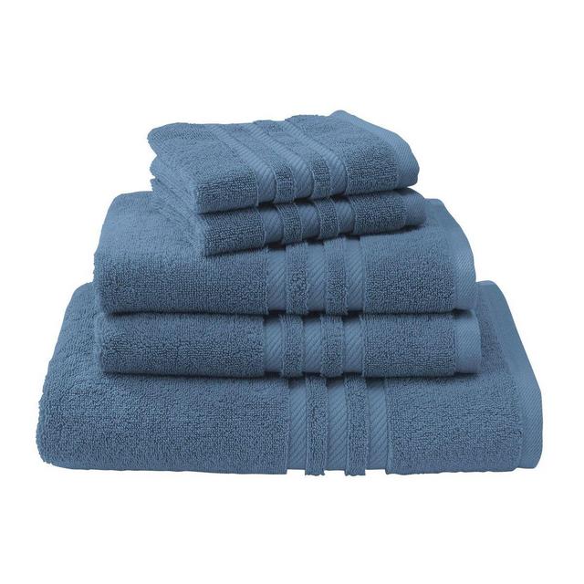 L.L.Bean Egyptian Cotton Face Towels Blue Quartz