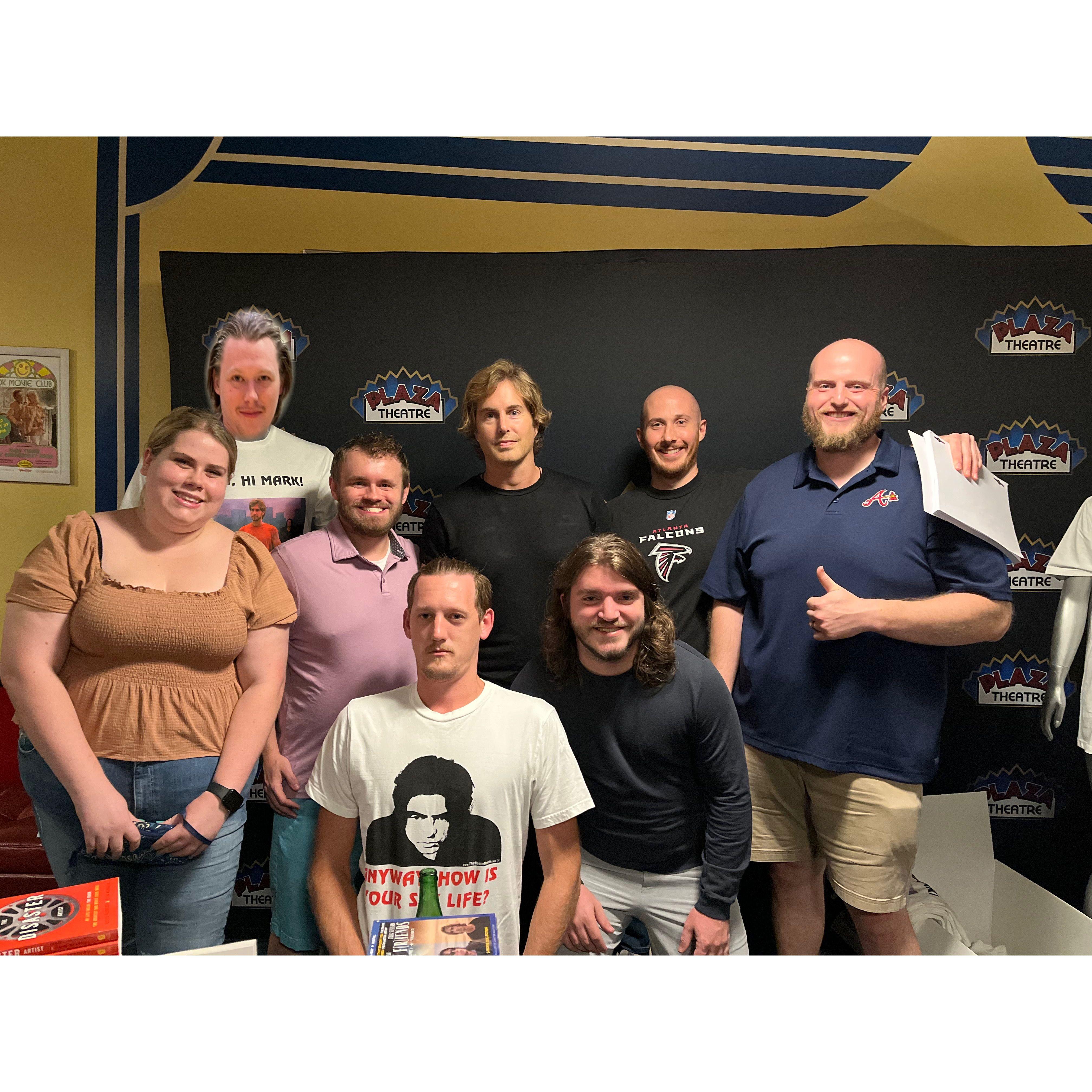 Here with the guys and one of the stars of the greatest movie ever, The Room, at the Plaza Theater!