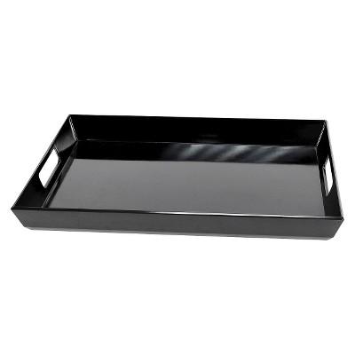 Product description page - Melamine Handled Serve Tray - Black (Large) - Room Essentials™