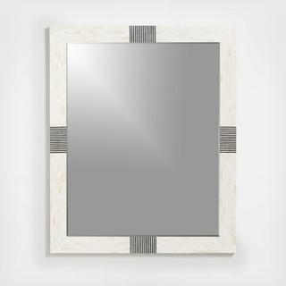 Roman Rectangular Bone Inlay Mirror
