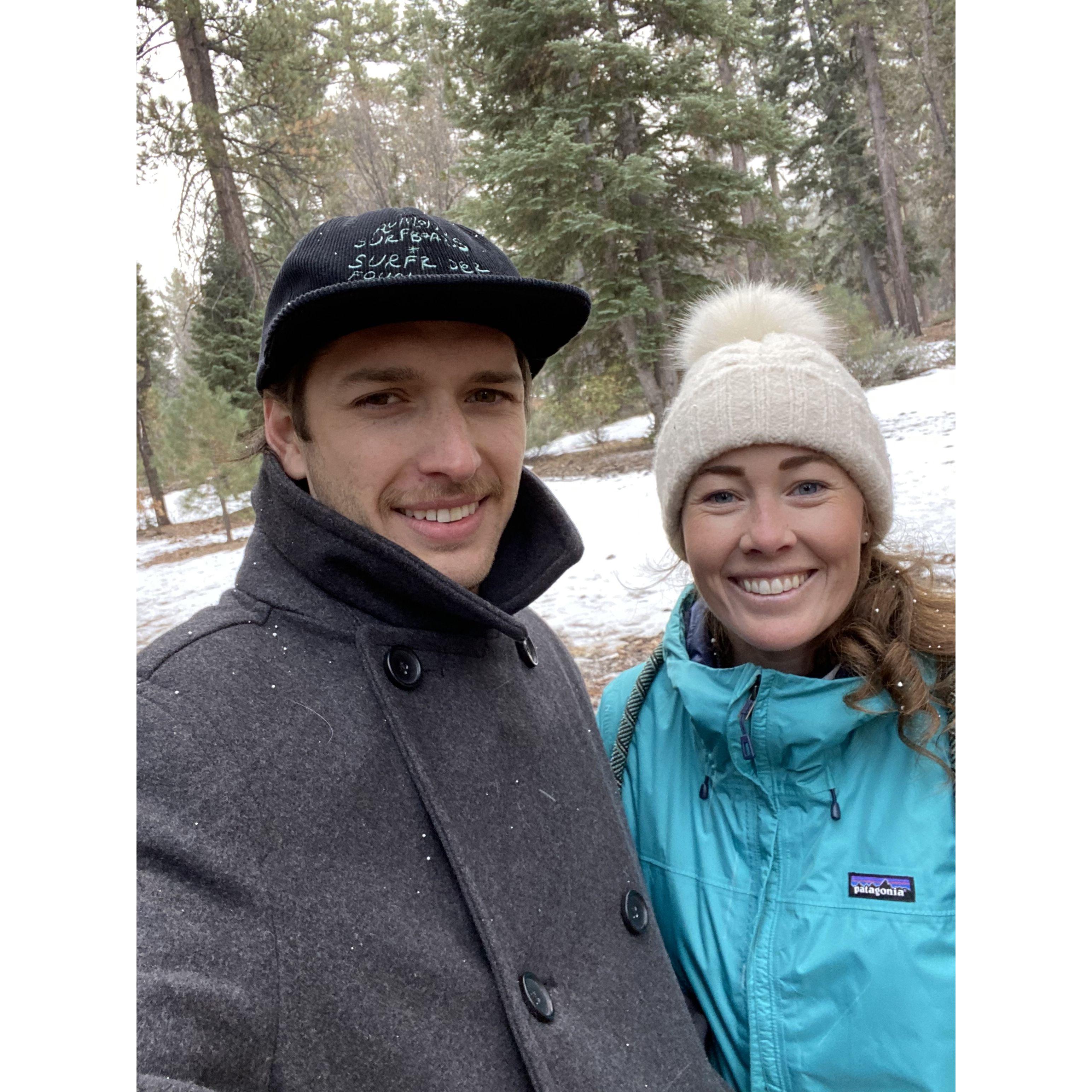 Our first trip together to Big Bear!