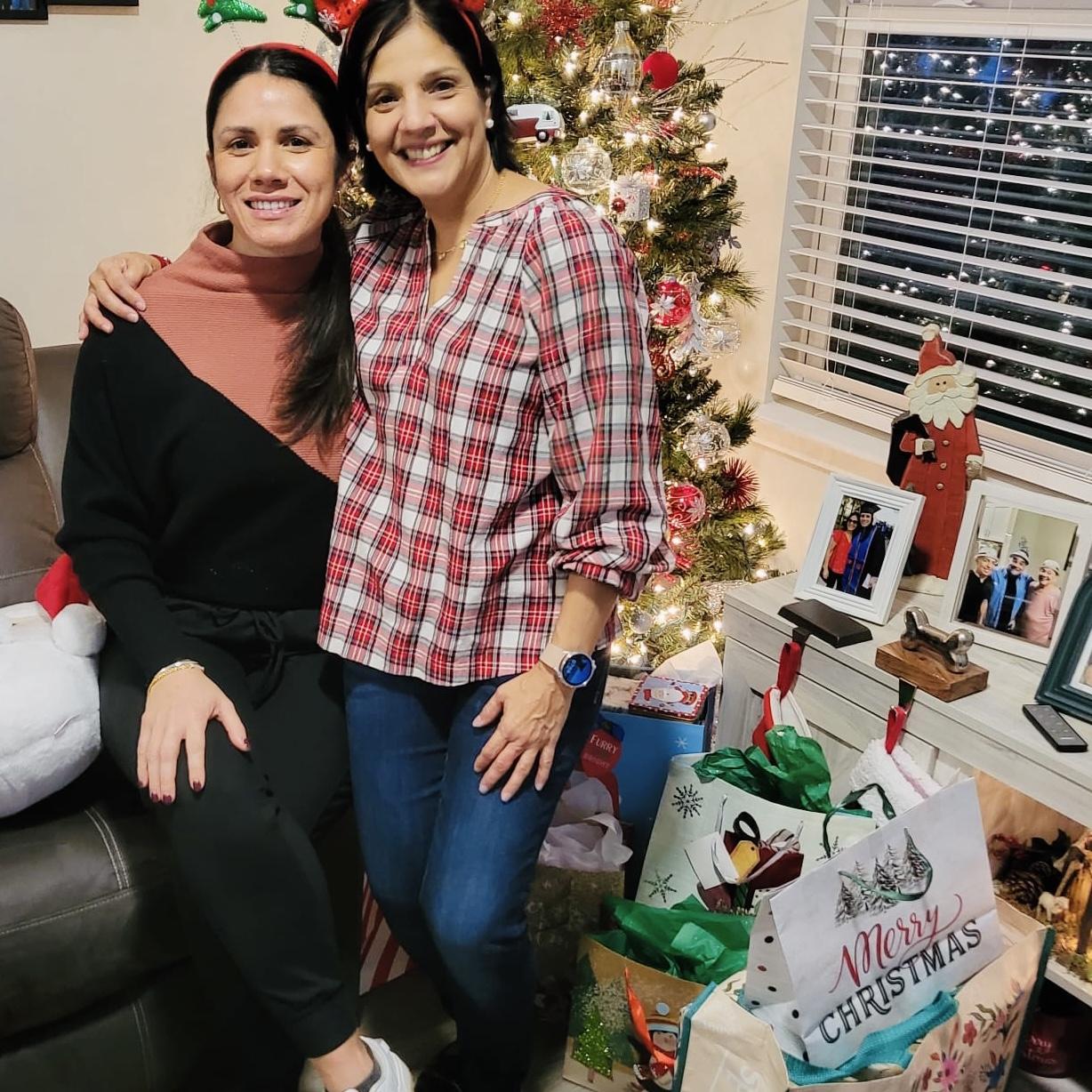 Stef with her aunt Elisa