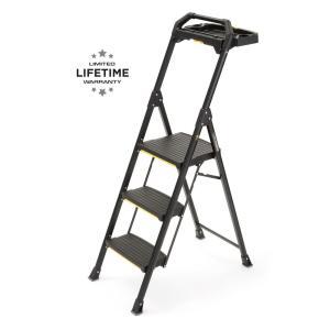 3-Step Pro-Grade Steel Project Ladder, 300 lbs. Load Capacity Type IA Duty Rating