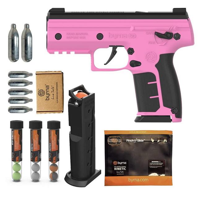 Byrna SD [Self Defense] Pepper Ultimate Bundle - Pepper Spray, Non Lethal, Less Lethal Pepper Launcher, Home Defense, Personal Defense | Proudly Assembled in The USA