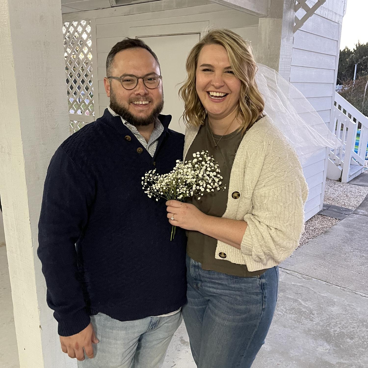We got engaged at Harbor Island, SC