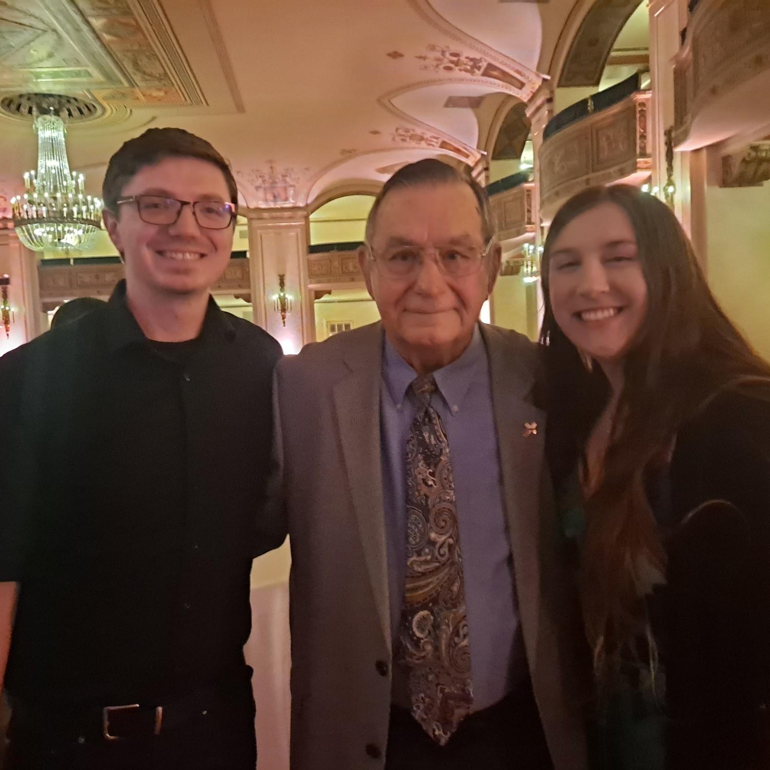 With Grandpa at Liz & Vince's Wedding
