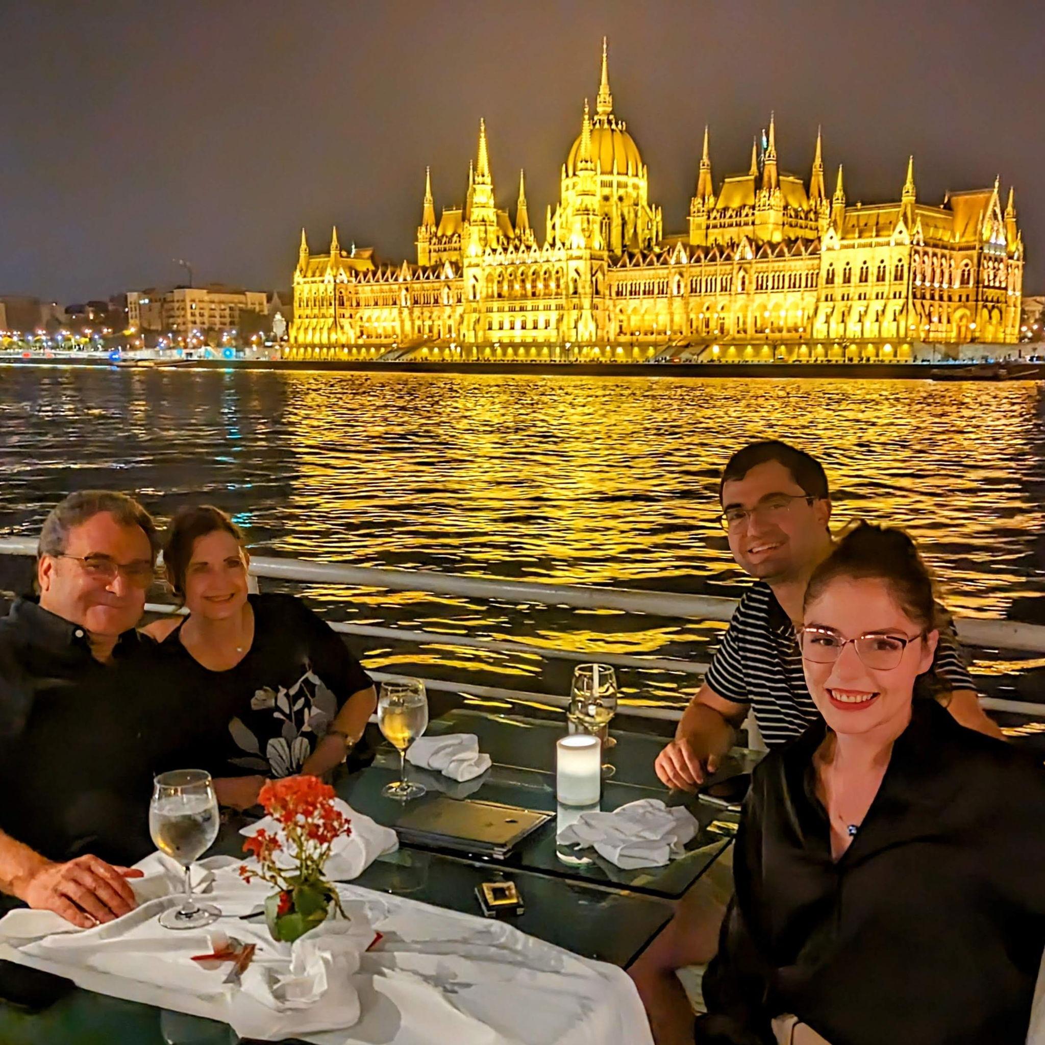 Night cruise on the Danube in Budapest, Hungary